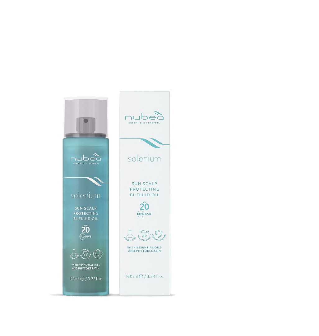 Nubeà - Solenium - Sun scalp protecting bi-fluid oil SPF20