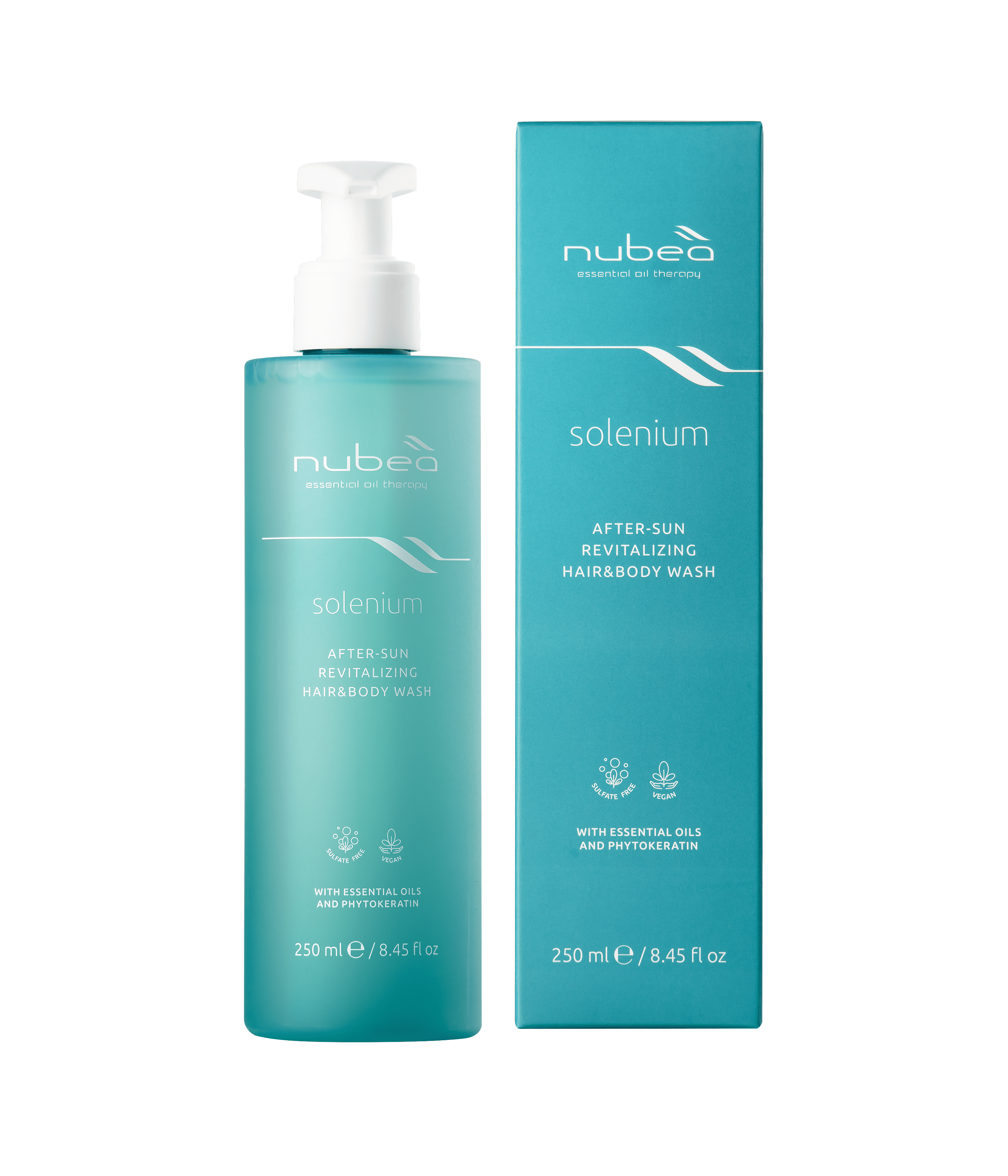 Nubeà - Solenium - After-sun revitalizing hair&body wash